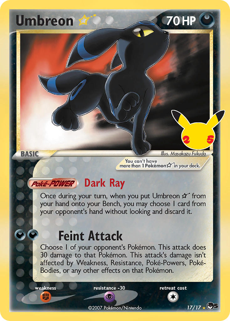 Umbreon Gold Star - Celebrations [NM]