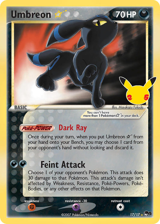 Umbreon Gold Star - Celebrations [NM]