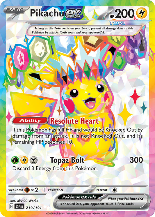 Pikachu 219 - Surging Sparks [NM]